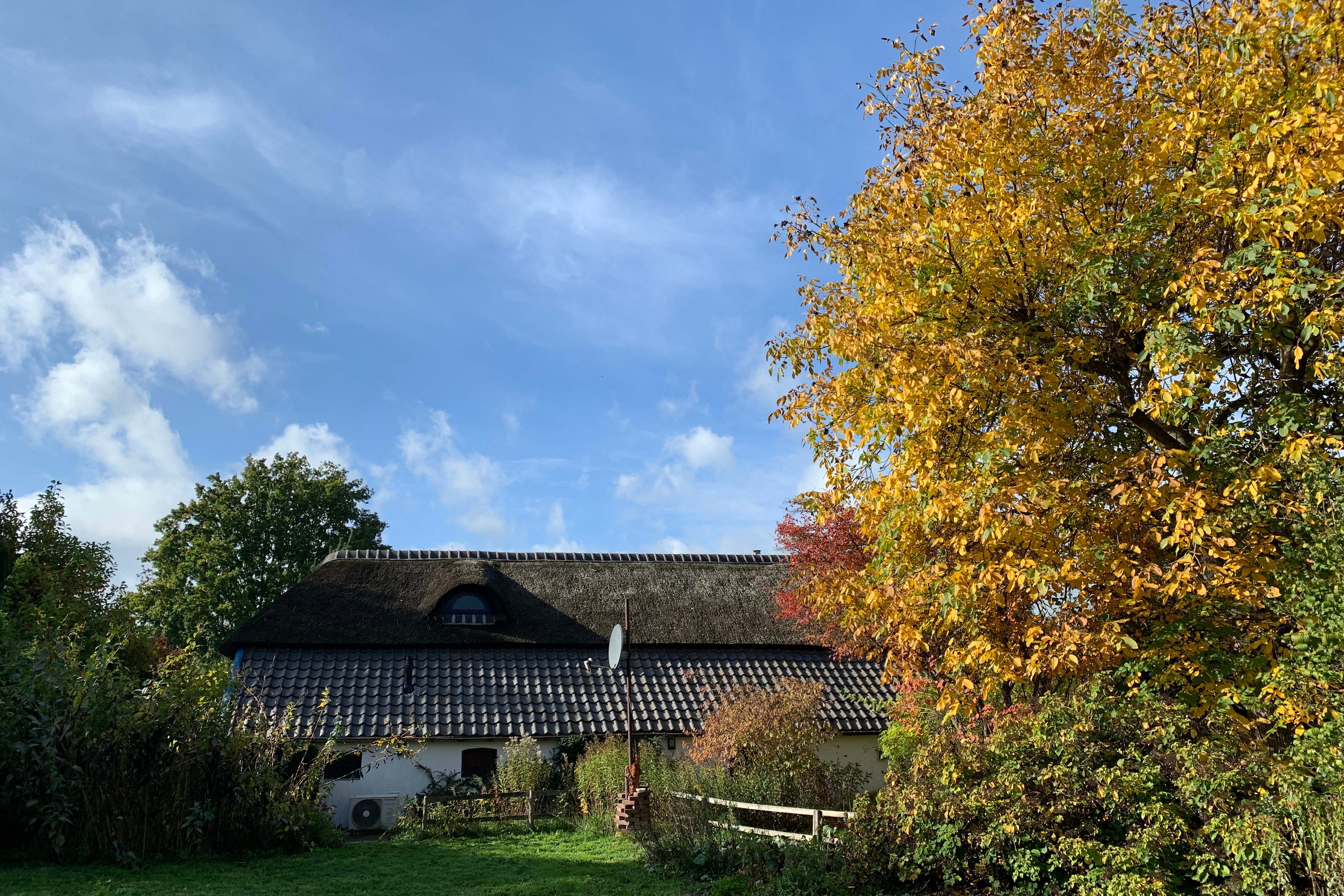 boerderij in de herfst